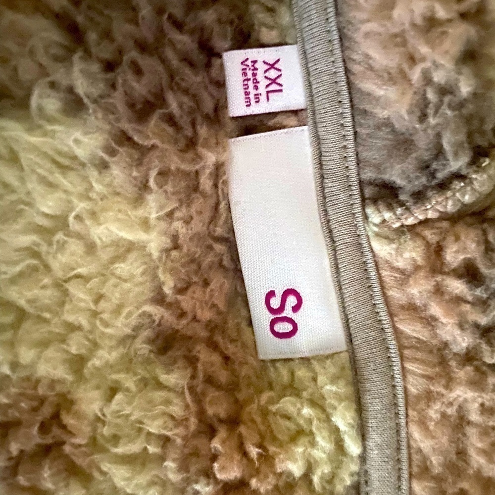 NEW So XXL Woman’s Teddy Bear Jacket - Picture 4 of 4